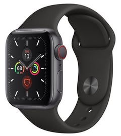 Apple Watch Series 5 40mm GPS Space Gray Aluminum Case with Black Band Cellular