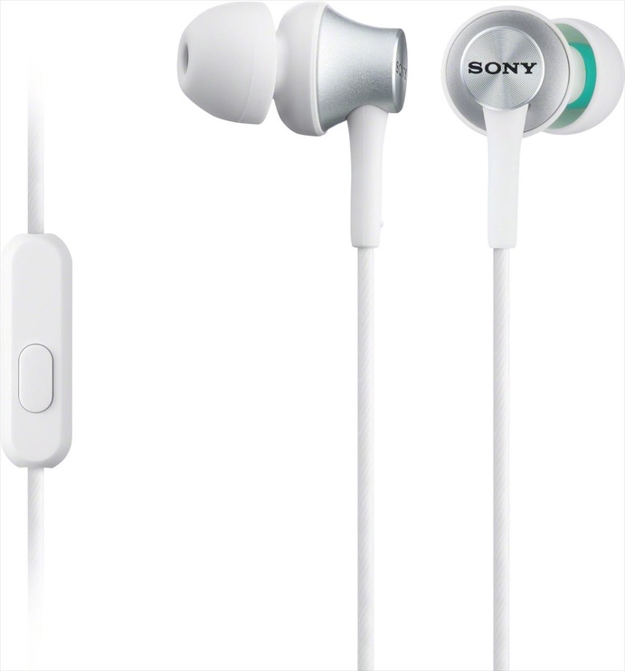 Laidinės ausinės Sony MDR-EX-450AP/W, balta