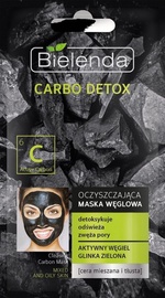 Veido kaukė Bielenda Carbo Detox Purifying Mask Mixed & Oily Skin, 8 g