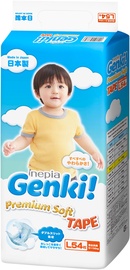 Genki Premium Soft Tape Diapers L 54