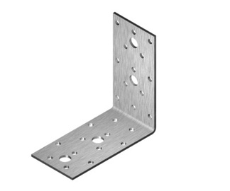 Kinnitusnurk Haushalt, 80 mm x 80 mm x 50 mm x 2.5 mm