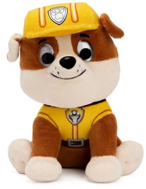 Mīkstā rotaļlieta Spin Master Paw Patrol Rubble, brūna/balta, 15 cm