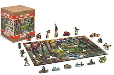 3D пазл Wooden City A cottage in the woods US0040-M, 200 шт.