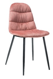 Ēdamistabas krēsls Signal Meble Vedis Black/Pink, 1 gab.