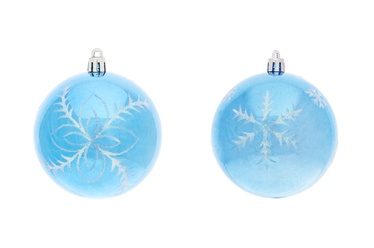 Ziemassvētku eglītes rotaļlieta Snowflake White, 4 gab.