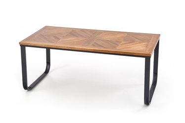 Kafijas galdiņš Halmar Mazzola Walnut/Black, 1050x550x450 mm