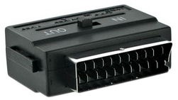 4World Adapter Scart To S-Video/3x RCA Black