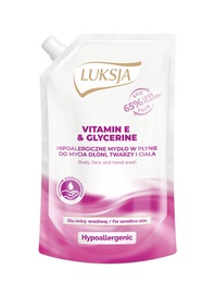 Šķidrās ziepes Luksja Hypo Allergenic Vitamin E & Glycerine, 400 ml