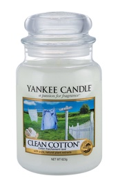 Ароматическая свеча Yankee Candle Classic Large Jar Clean Cotton, 623 г
