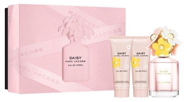 Marc Jacobs Daisy Eau So Fresh 75ml EDT + 75ml Shower Gel + 75ml Body Lotion New Design