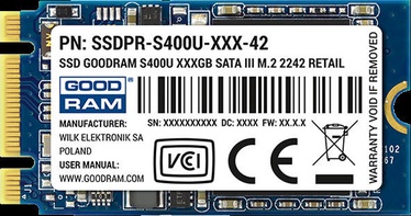 Goodram S400U 128GB M.2 BULK SSDPB-S400U-128-42 BULK