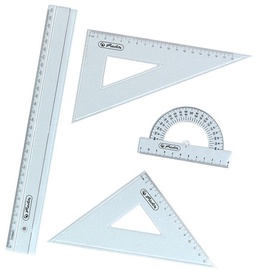 Herlitz Geometry Set 4 Parts Plastic 08700403