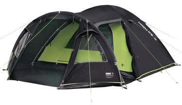 Četrvietīga telts High Peak Mesos 4 11525, melna/zaļa