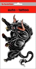 Наклейка на машину Avisa Bull, 11 см x 17 см