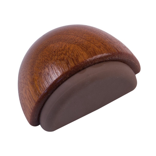 Durvju atbalsts 406 21994, 24 mm x 48 mm, Ø 37 mm, gumija/koks, brūna