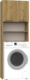 Skapis virs veļas mašīnas Top E Shop, brūna, 30 cm x 64 cm x 183 cm