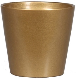 Verners Flower Pot Gold 14x13cm
