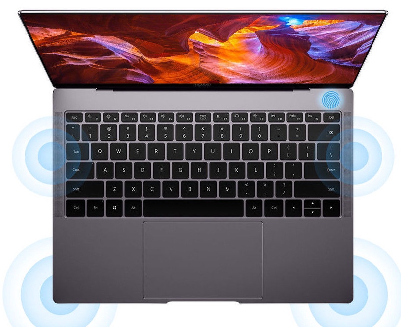 Ноутбук Huawei MateBook X Pro 2020 Gray 53010YQU PL, Intel® Core™ i5-10210U Processor, 16 GB, 512 GB, 13.9 ″, Nvidia GeForce MX250, серый
