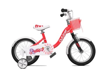 Bērnu velosipēds Outliner CM14-2 14' MM, sarkana, 14"