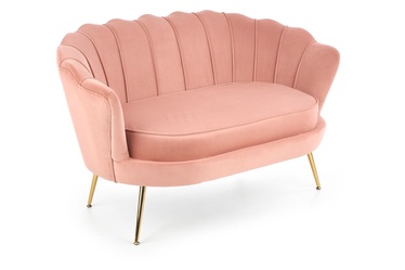 Dīvāns Amorinito XL, zelta/rozā, 133 x 77 cm x 77 cm