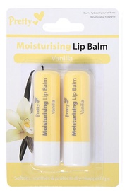 Pretty Moisturising Lip Balm Vanilla 2x4.3ml