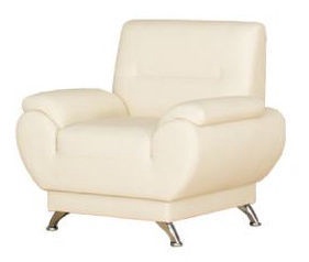 Kanclers Livonia Armchair Eco Leather Cream
