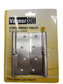 Durų lankstas Vagner SDH, 100 x 75 x 2 mm