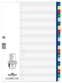 Durable Divider Index A-Z Coloured