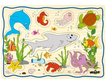 Пазл Woody Sea Life Set 90252, 12 шт.