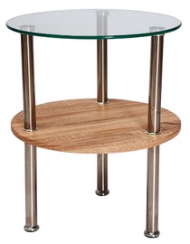 Kafijas galdiņš Signal Meble Ivet Sonoma Oak, 500x500x550 mm