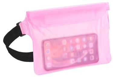 TakeMe Universal Waterproof Waist Bag For Mobile Devices Transparent/Pink