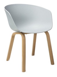 Ēdamistabas krēsls Signal Meble Ego Light Grey, 58x39x79 cm