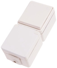 Pistikühendus Hager IP44/55 16002702 White