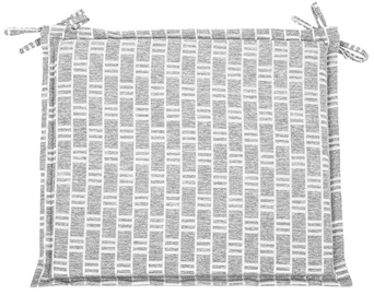 Home4you Florida Chair Pad Gray 42x38x3cm