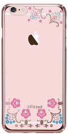 X-Fitted Lucky Flower Swarovski Crystals Back Case For Apple iPhone 6/6s Rose Gold