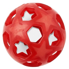 Hevea Star Ball Teether Raspberry Red