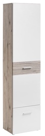 Skapis ASM Gustavo Type A Gloss White/Wellington Oak, 50x35x200 cm
