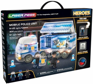 Konstruktorius Laser Pegs Mobile Police Unit 18602 (bojāts iepakojums)