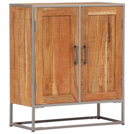 Ночной столик VLX Solid Acacia Wood, коричневый, 65x30x75 см