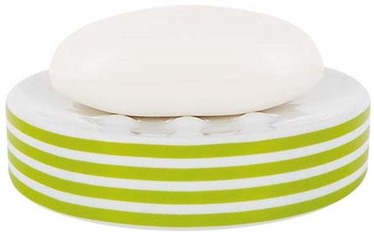 Spirella Soap Dish Tube Stripes Green