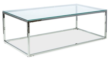 Kafijas galdiņš Signal Meble Hilton A, sudraba, 1200x600x400 mm
