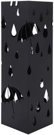 Lietussargu statīvs Songmics Rain, melna, 155x155x490 mm