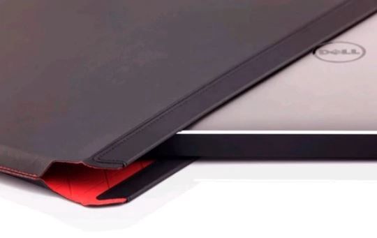 Portatīvā datora apvalks Dell, melna/sarkana, 15"