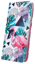 Mocco Smart Trendy Book Case For Samsung Galaxy S9 Flamingo And Plants
