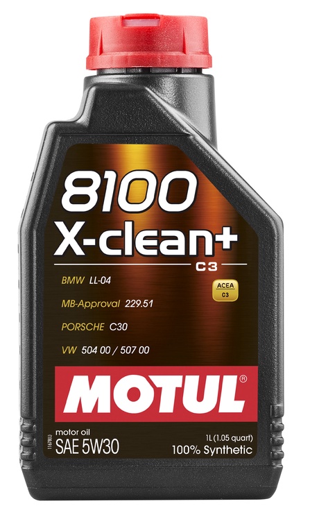 Mootoriõli Motul 8100 X-Clean 5W - 30, sünteetiline, sõiduautole, 1 l