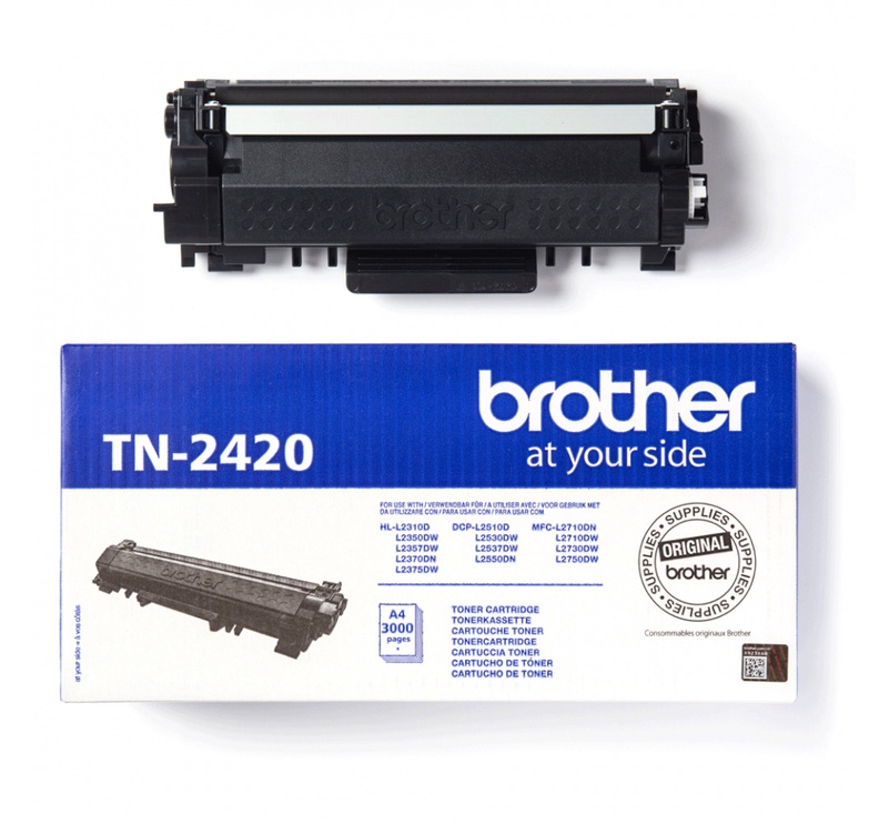 Tonera kasete Brother TN-2420, melna