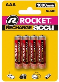 Uzlādējamās baterijas Rocket HR03, 1000 mAh, 4 gab.