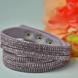Vincento Bracelet Double Crystalsnake LB-1044