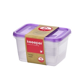 Hermetinių indelių rinkinys Keeeper Fredo fresh, 2 l, 2 vnt