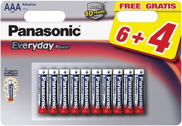 Baterijas Panasonic 33961, AAA, 1.5 V, 10 gab.